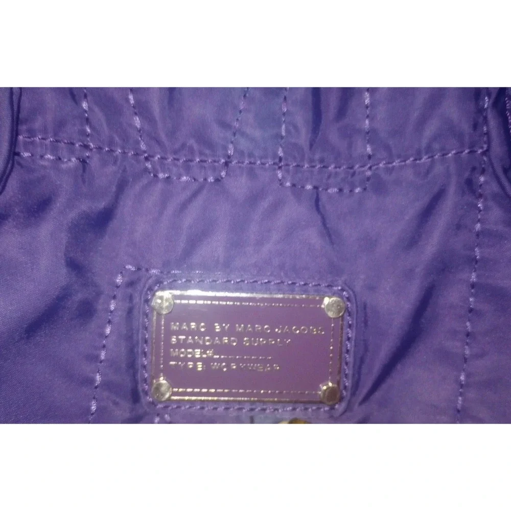 Marc by Marc Jacobs Pretty Nylon Tate Tote‎ Purple Quilted Shoulder Bag